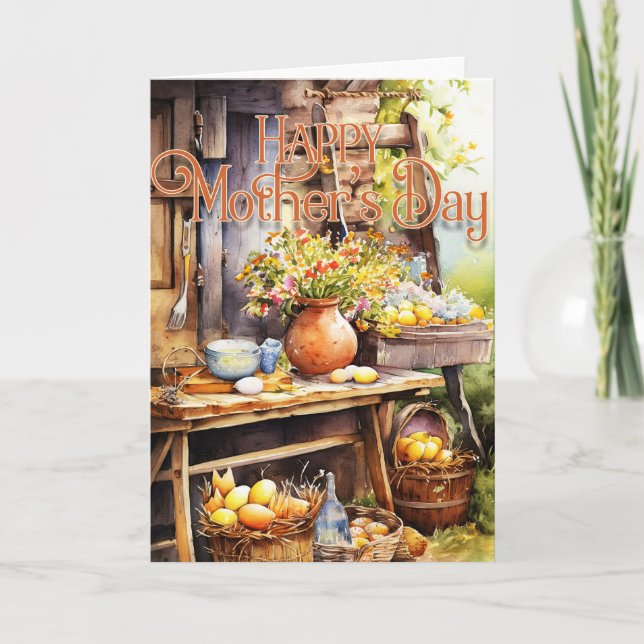 Festividades Cartão de Saudação de Dia de as mães Feliz - Banco (Frente)