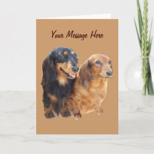 Festividades Cartão de Saudação de Docinhos Dachshund