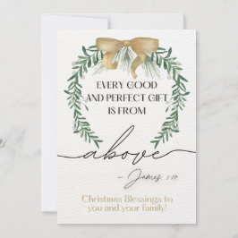 Festividades Cartão de Saudação de Escritura de Natal James 1:1