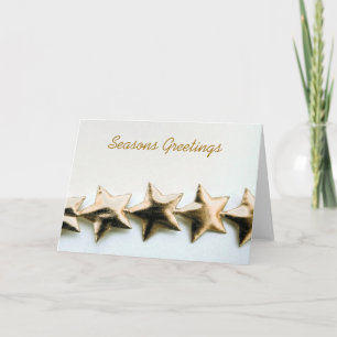 Festividades Cartão de Saudação de Estrelas Douradas