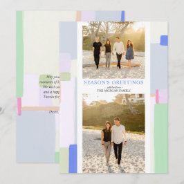 Festividades Cartão de Saudação de Feriado de Natal de Arte Col