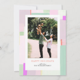 Festividades Cartão de Saudação de Feriado de Natal de Arte Col