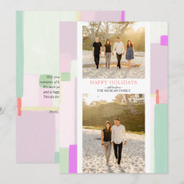 Festividades Cartão de Saudação de Feriado de Natal de Arte Col