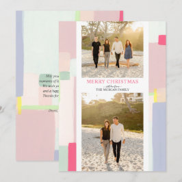 Festividades Cartão de Saudação de Feriado de Natal de Arte Col