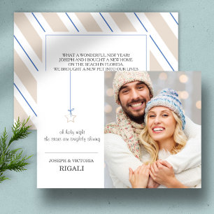 Festividades Cartão de Saudação de Foto de Natal - Impressã