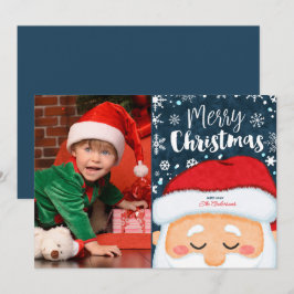 Festividades Cartão de Saudação de Foto de Natal para Papai Noe