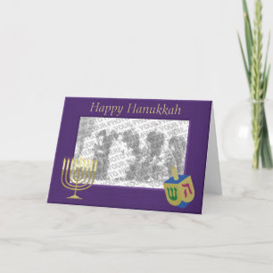 Festividades Cartão de Saudação de Foto Feliz Hanukkah