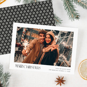 Festividades cartão de saudação de fotos de natal de alegria mi