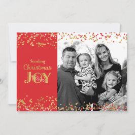 Festividades Cartão de saudação de fotos de Natal Joy