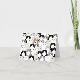 Festividades Cartão de saudação de gatos e cães