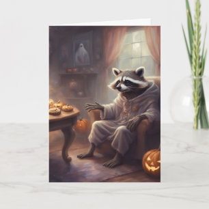 Festividades Cartão de saudação de Halloween divertido de guaxi