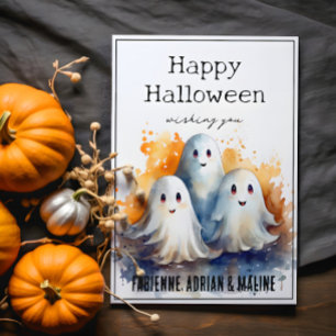 Festividades Cartão de Saudação de Halloween para a Família Fel