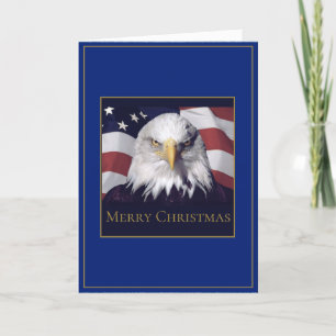 Festividades Cartão de Saudação de Natal - Bandeira Americana e