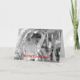 Festividades Cartão de Saudação de Natal com Design de Frost