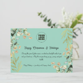 Festividades Cartão de Saudação de Natal Corporativo Personaliz