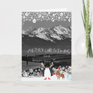 Festividades Cartão de Saudação de Natal do Alaska Nature
