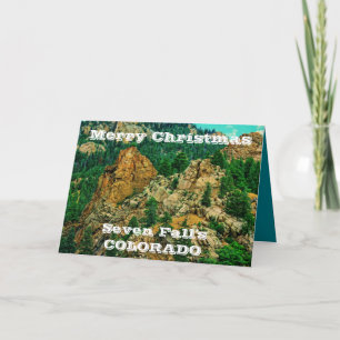Festividades Cartão de Saudação de Natal do Colorado, no Sete Q