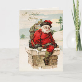 Festividades Cartão de Saudação de Natal do Papai Noel