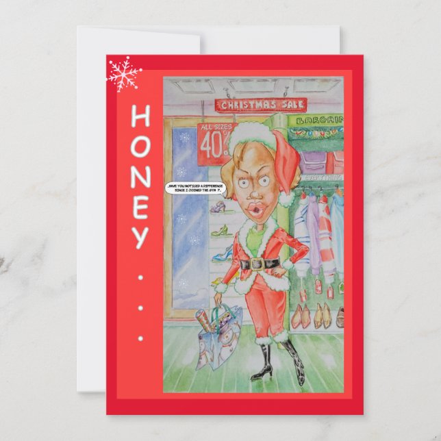 Festividades Cartão de Saudação de Natal para casais (Frente)