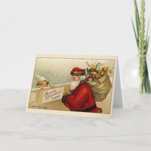 Festividades Cartão de Saudação de Natal para Papais noeis Vito
