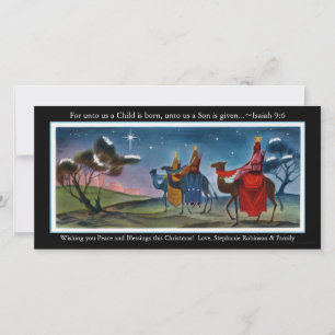 Festividades Cartão de Saudação de Natal Plano para Viajantes C