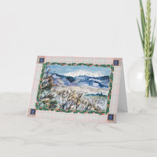 Festividades Cartão de Saudação de Natal Snowy Colorado