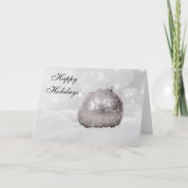 Festividades Cartão de Saudação de Ornamento de Bola de Natal S