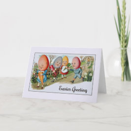 Festividades Cartão de saudação de Páscoa Egghead Pessoas vitor