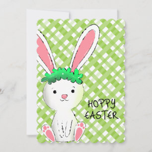 Festividades Cartão de Saudação de Páscoa Hoppy com Bunny