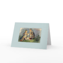 Cartão de Saudação de Páscoa Russo/Ucraniano Vinta