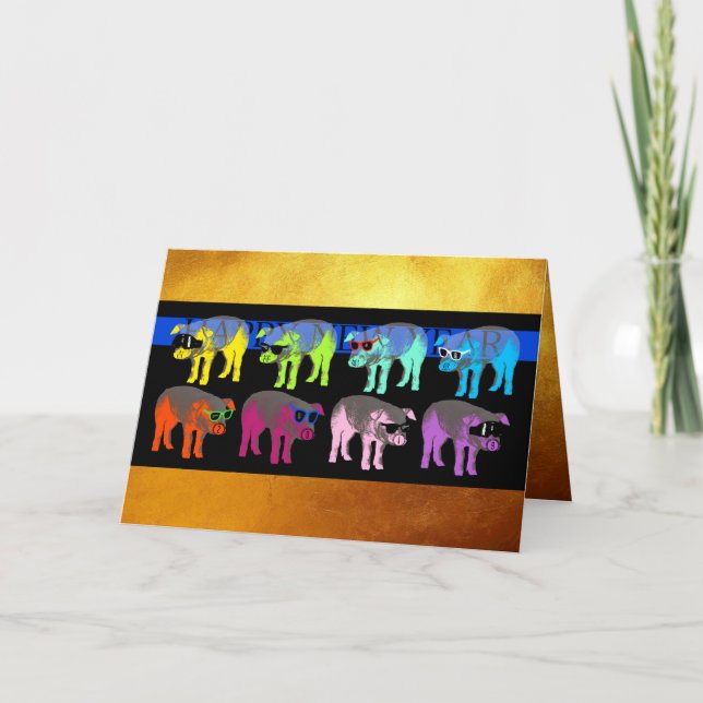 Festividades Cartão de saudação de Pop de Ano Novo 2019 para Su (Frente)