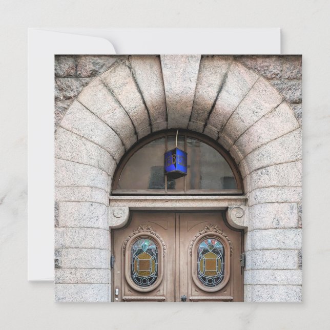 Festividades Cartão de saudação de porta da Finlândia (Frente)