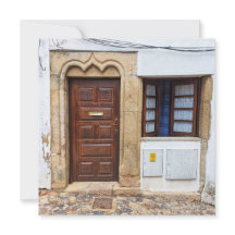 Cartão de Saudação de Porta Histórico de Portugal