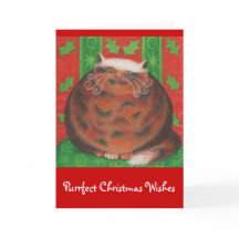 Cartão de saudação de Pud de Natal