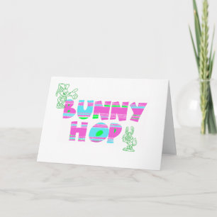 Festividades Cartão de Saudação de Salto Bunny
