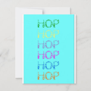 Festividades Cartão de saudação de Salto de Páscoa de Bunnies