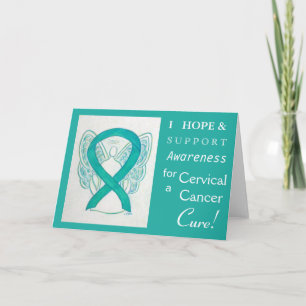 Festividades Cartão de Saudação de Sensibilização para o Cancer