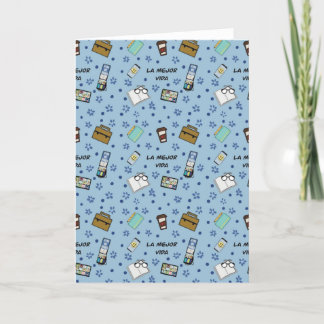 Festividades Cartão de saudação de vazio dobrado JW "La mejor v