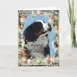 Festividades Cartão de saudação do Cão da Montanha Bernese