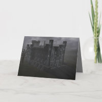 Cartão de Saudação do Castelo de Cinza Personaliza