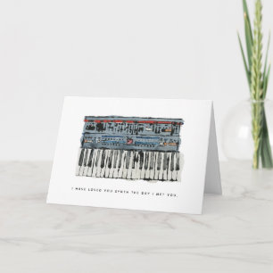 Festividades Cartão de Saudação do Dia de os namorados do Synth