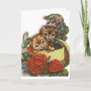 Festividades Cartão de Saudação do Dia de os namorados Kitten V