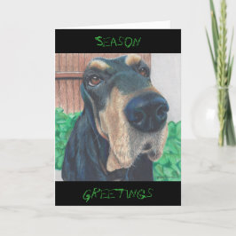 Festividades cartão de saudação do doggie Season