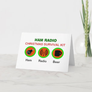 Festividades Cartão de Saudação do Kit de Sobrevivência de Nata