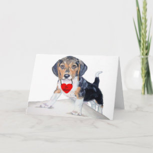 Festividades Cartão de saudação do Namorados Bene Beagle