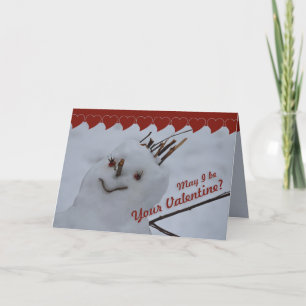 Festividades Cartão de Saudação do Namorados Miss Snowman CC038