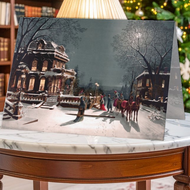 Festividades Cartão de Saudação do Partido Vitoriano do Natal (Criador carregado)