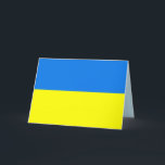 Festividades cartão de saudação do pavilhão ucrano<br><div class="desc">cartão de saudação do pavilhão ucrano. NOTA: você pode remover o nome do armazenamento e a imagem na parte traseira da placa. Basta clicar em editar e remover.</div>