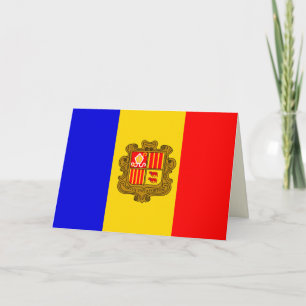Festividades cartão de saudação do sinalizador andorra