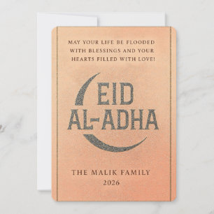 Festividades Cartão de Saudação Elegante Eid Al-Adha, Crescente